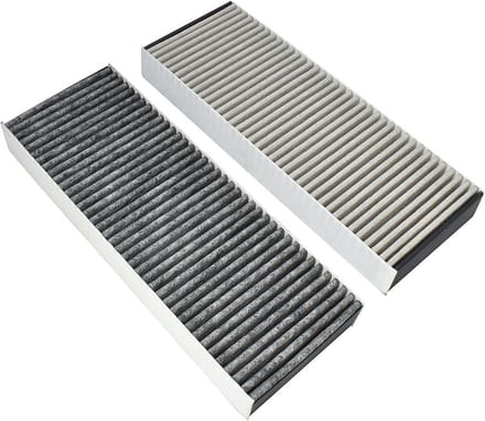 AllSpares Koolstoffilter (2 St.) geschikt voor BAKFS, Bora Basic en GP4 kookplaten (338x123x42mm)