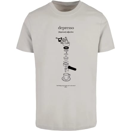 Mister Tee - Depresso Heren Tshirt - M - Grijs