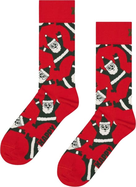 Happy Socks Santa Sock - unisex sokken - rood - Unisex - Maat: 36 - 40