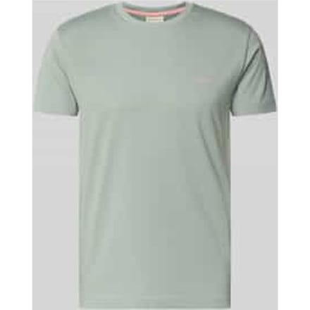 T-shirt met labeldetail