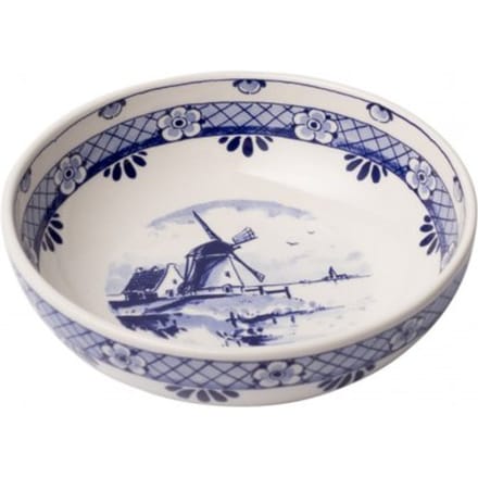 Heinen delfts blauw - schaal tapas molen