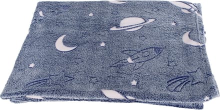 Glow in the Dark Deken Space, 100x150cm