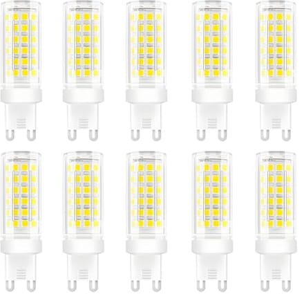 9W LED-Lamp G9 Koel Wit 6000K - Energiebesparend en Niet Dimbaar - 10 Stuks