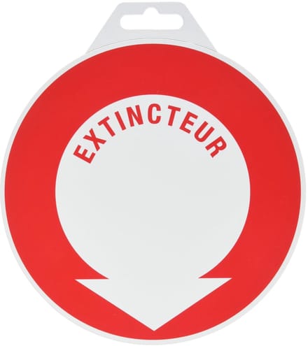 Indicator Schijf - Brandblusser Teken - Veiligheid Markeren - Zelfklevend PVC - 170 mm Diameter