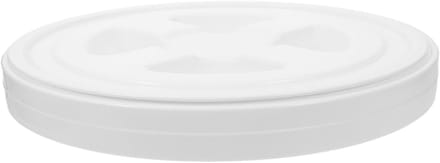 Plastic Emmer Schroefdeksel - Lekvrije Dop - Opslag Beschermen - Chemisch Bestendig - 31 x 31 cm - Wit