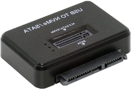 USB-C naar M.2 NVME/SATA 2.5 Inch Dual SSD Externe Docking Station en Behuizing voor PC