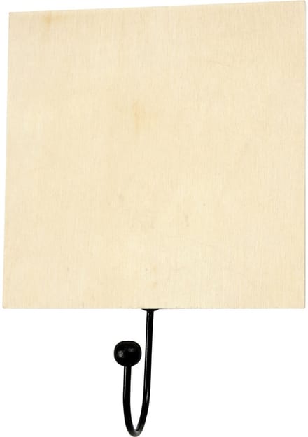 Haak, afm 12x12 cm, dikte 5 mm, 10 stuk/ 1 doos