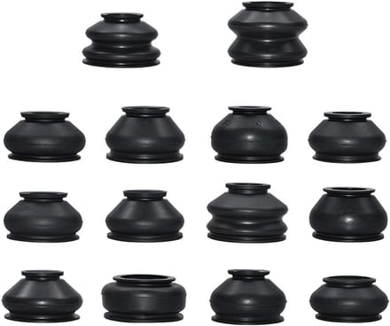 Set van 14 Universele Rubber Stofkappen voor Balgewrichten, Eindafwerkingen en Koppelingen