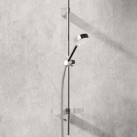 Hansa Hansabasicjet glijstangset compleet met handdouche-3 met zeepschaal 92cm met doucheslang 175cm chroom