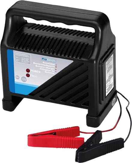 ProPlus Acculader - 12V - 6A - Eenvoudige bediening - Controlelampjes