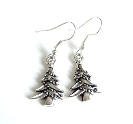 2 Love it Kerstboom - Oorbellen - Zilverkleurig