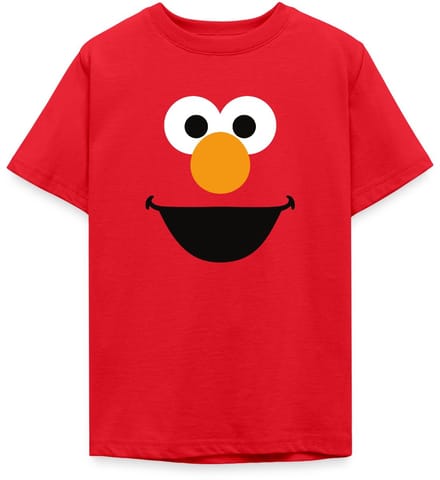 Sesamstraat Elmo Gezicht Kostuum T-Shirt Tiener