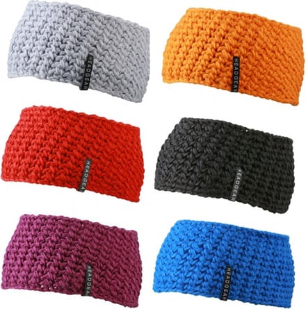 Grof gebreide hoofdband Kobalt