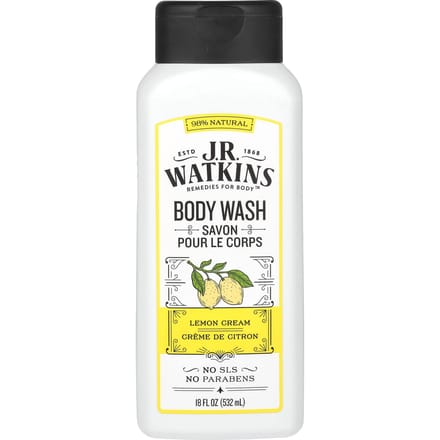 JR Watkins, Gel douche, Crème au citron, 18 fl oz (532 ml) white