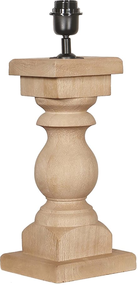 by Mooss - Tafellamp - Baluster - Hout - Naturel - 35cm