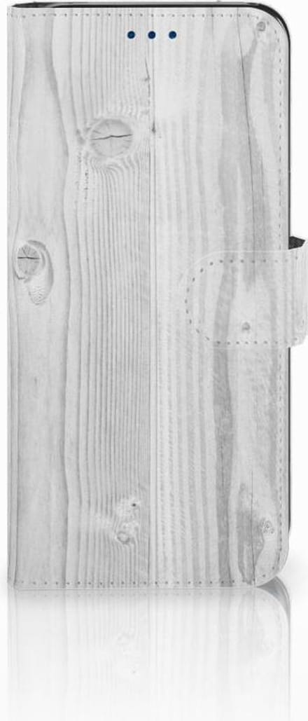 Book Case voor Samsung Galaxy S8 Book Style Case White Wood