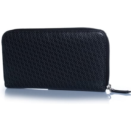 Fendi, FF print leren continentale rits clutch