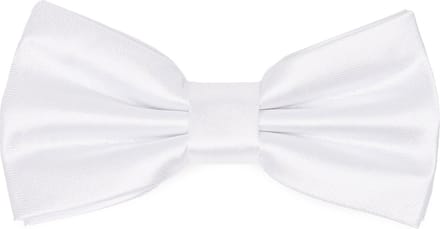 Ladeheid Smal Vlinderdas - Strikjes voor Kinderen - Lengte: 10 cm, Breedte: 5 cm - Wit - LA-EA-BKS