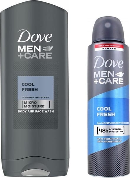 Dove Men + Care Cool Fresh SET - Douchegel + Deo Spray - 1 + 1