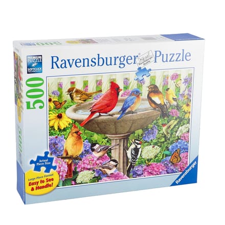 Ravensburger Bij het vogelbadje 500st (extra groot) Volwassenen puzzels