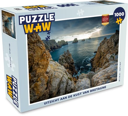Puzzel Uitzicht aan de kust van Bretagne - Legpuzzel - Puzzel 1000 stukjes volwassenen
