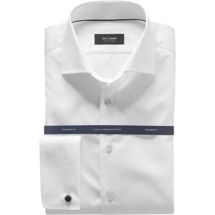 OLYMP Signature Overhemd, Tailored Fit, Signature Kent, Wit