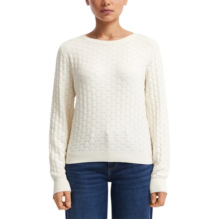 s.Oliver -qs Pullover Offwhite Size: L | Sweaters Outlet | Dames | Wit