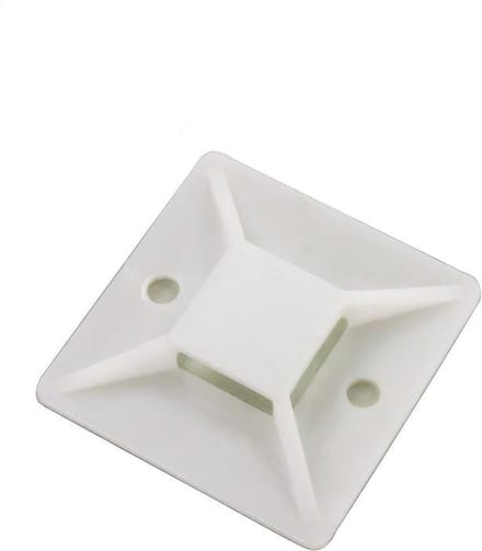 Kabelbinder - 40 x 40 mm - 100 stuks - Wit - Allteq