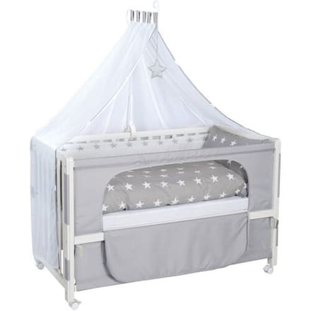 ROBA Babybed Room Bed 60 x 120 cm (Little stars, wit)