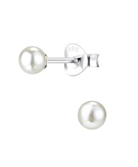 La Rosa Princesa Kleine Parel Oorbellen Zilver 4mm - dames