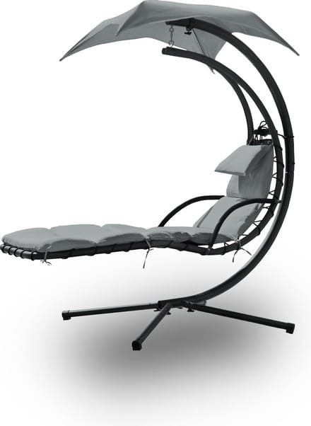 Rijoka Ligstoel Modern Lounge Deluxe - Grijs