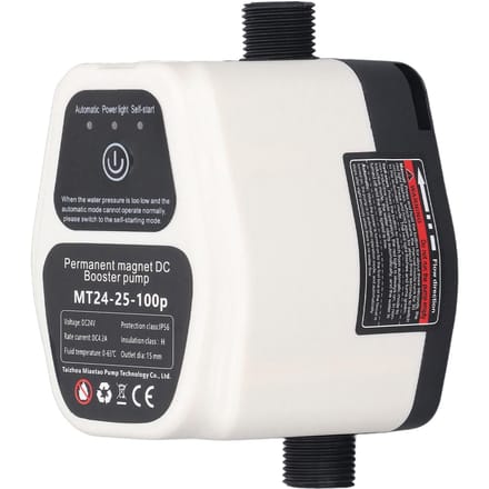 Boosterpomp 100W 24V 25L Volledig Automatisch Intelligente Sensing Stille Waterdruk Verhogingspomp 100‑240V EU Stekker