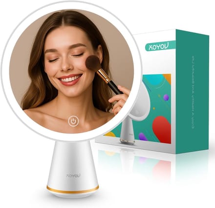 Draagbare Verlichte Make-up Spiegel met Verstelbare Helderheid en Oplaadbare LED Verlichting voor Thuis en Reizen