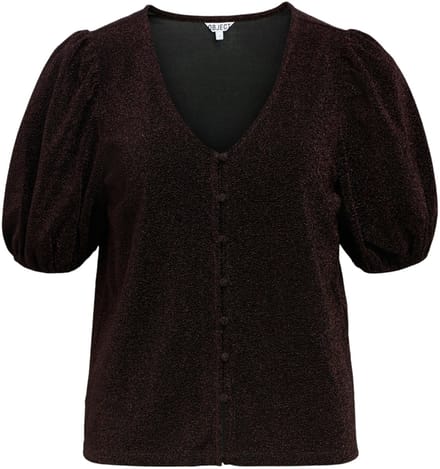 Object Objfilipa Tops & T-shirts Dames - Shirt - Bordeaux - Maat S