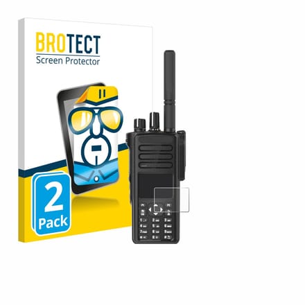 BROTECT - Screenprotector voor Motorola DP4801e - Folie Beschermfolie transparant 2 Stuks