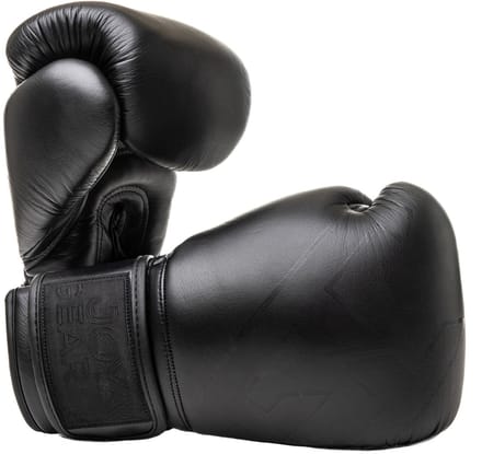 Joya Strike Bokshandschoenen - Leer - Volledig zwart (Beschikbaar in verschillende maten)