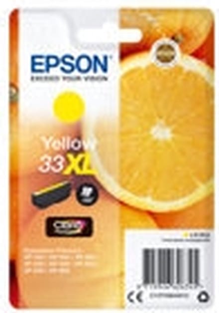 Epson Printers & Ink - Epson Oranges 33XL Claria Premium Inktcartridge, Geel, Enkelverpakking voor hoogwaardige afdrukken