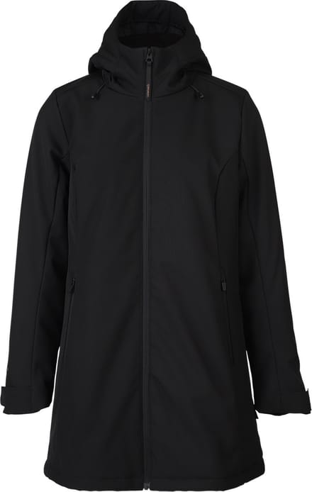 Brunotti Melle Dames Long Softshell Jas - Zwart - S