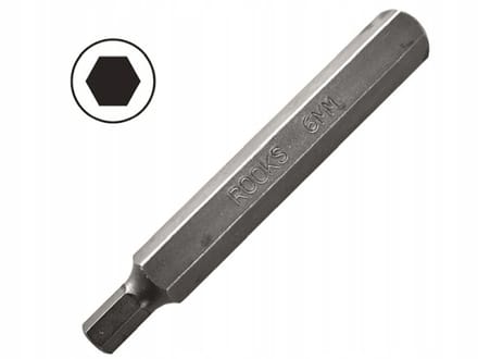 ROOKS 20x HEX 12 mm bitset, 75 mm lengte, 3/8" aansluiting, staal S2