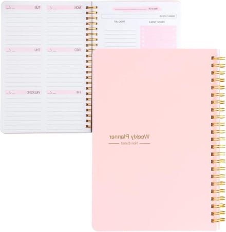 ByShane - A5 weekplanner 2025 52 weken met roze design - voor studenten en professionals