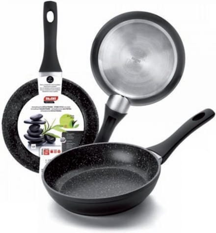 Poêle - IBILI - Natura - 20 cm - Aluminium - Antiadhésif style pierre - Compatible induction