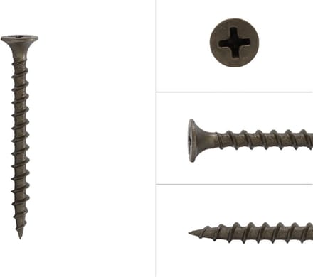 Wovar Gipsplaatschroeven Gefosfateerd Staal Grof Draad 3.9 x 45 mm | 1000 stuks