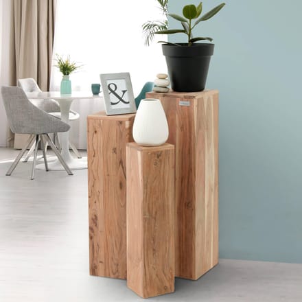 Set van 3 Zuilen Maya acaciahout | WOMO-DESIGN