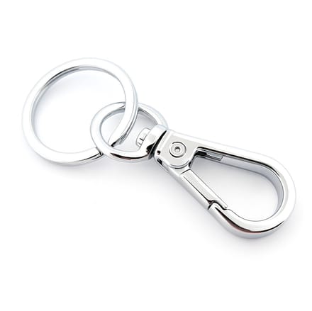 Sleutelhanger - broekriem clip - Swivel Clasps - Karabijnhaak - met ring - 7 cm