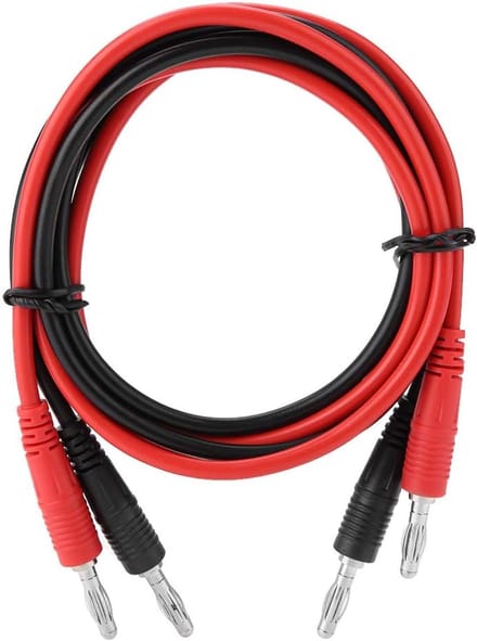 Testkabels - Meetkabels - Elektrisch Testen - Stevige Stekkers - 103cm - Zwart Rood