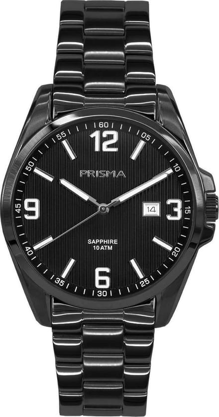 Prisma Horloge P.1148 Heren ShockProof Solid Edelstaal