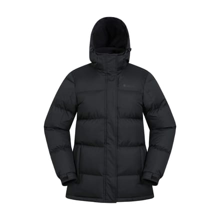 Mountain Warehouse Waterdichte gewatteerde jas voor dames (Zwart)