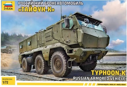 Zvezda Modelbouwpakket Militaire voertuigen - 5075 Russian Armored Vehicle - Typhoon-K Plastic - 1:72 - Modelbouw