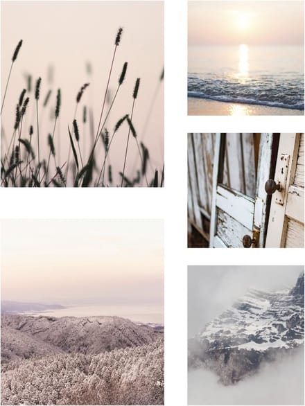 Art for the Home Rustgevend Canvas Set van 5 80x60 cm