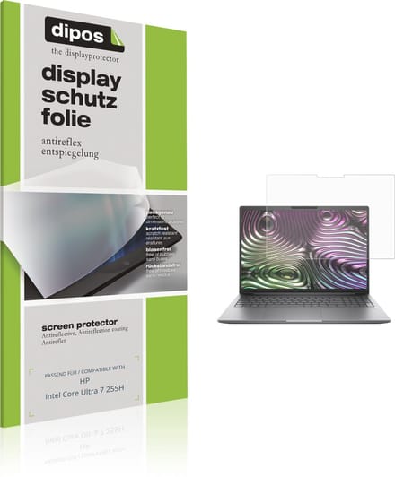 dipos – 2x Matte Beschermfolie geschikt voor HP Intel Core Ultra 7 255H | Krasbestendige & antireflecterende Screenprotector Ultra-Thin
